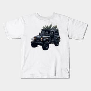 jeep design, 3d jeep art Kids T-Shirt